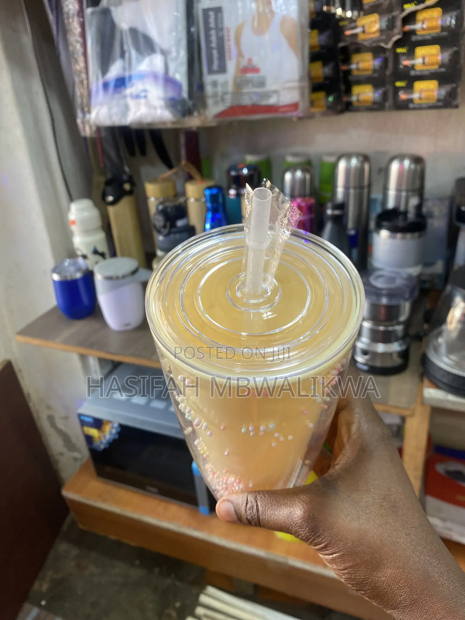 Drinking Cup With Straw