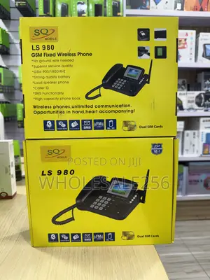 SQ Landline LS 980 Table Phone With Dual Simcard Support