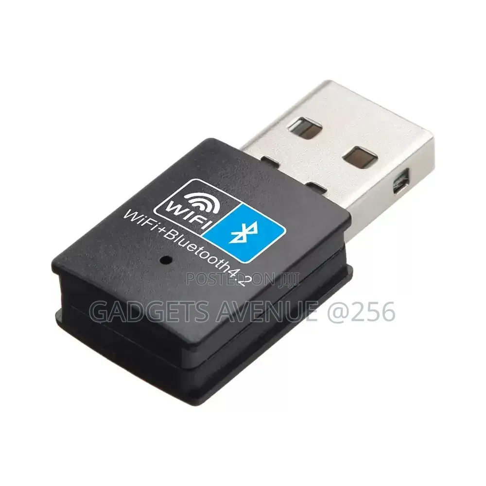 2-in-1 USB Wi-Fi and Bluetooth 4.2 Adapter Dongle for PCs and Laptops.