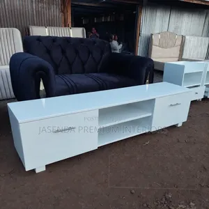 TV Table With Drawers Open Shelves | TV Stand
