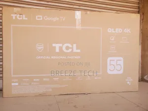 Boxed TV TCL 55" Smart Qled