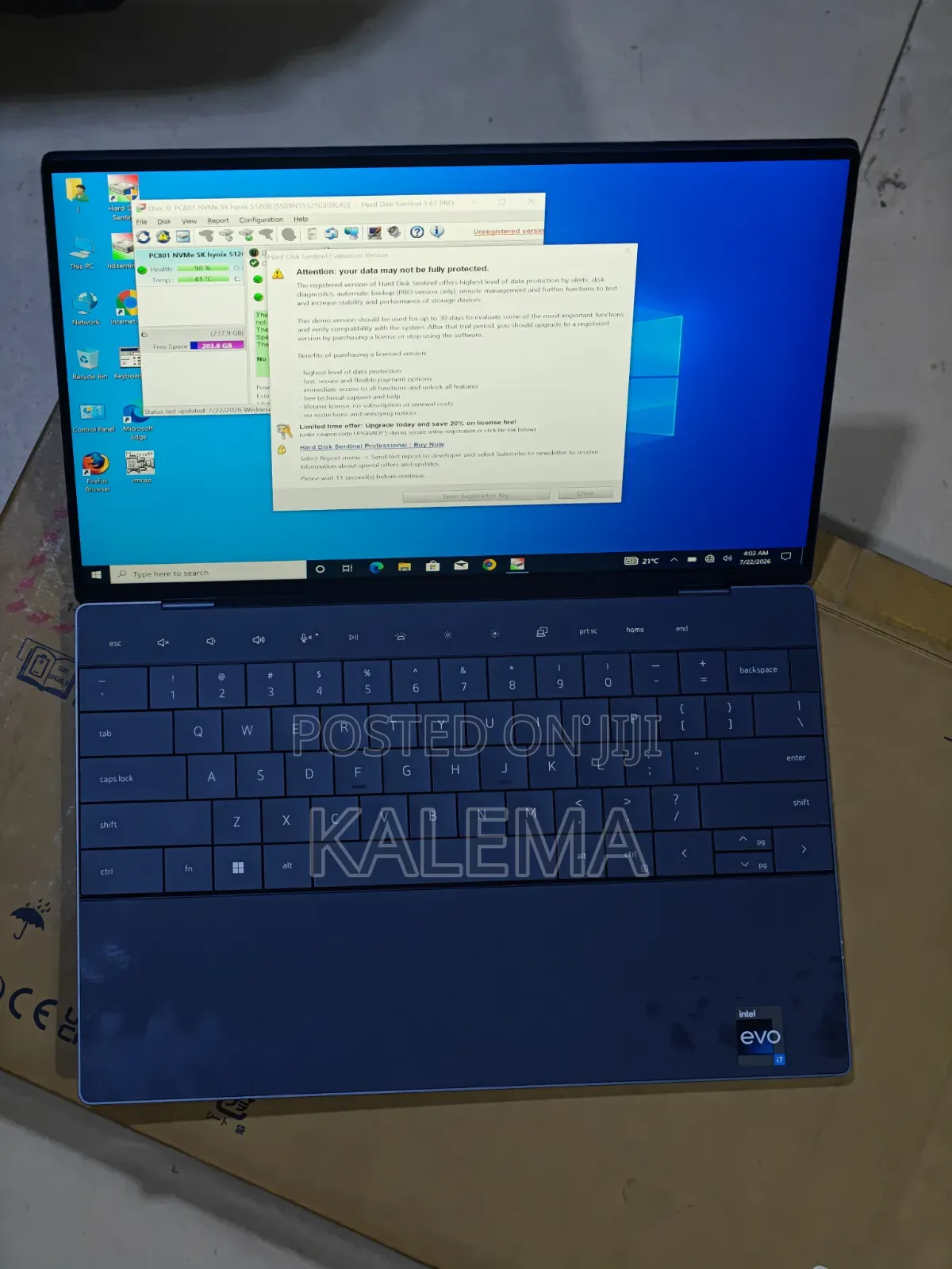 Laptop Dell XPS 13 9320 16GB Intel Core i7 SSD 512GB