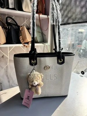 Woven Tote Bag (Off White)