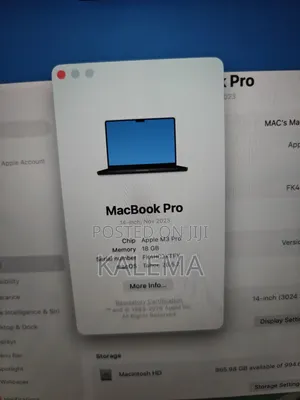 Laptop Apple MacBook Pro 2023 M3 18GB Apple M3 Pro SSD 1T