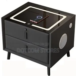 Smart Bedside Table With Wireless Charging