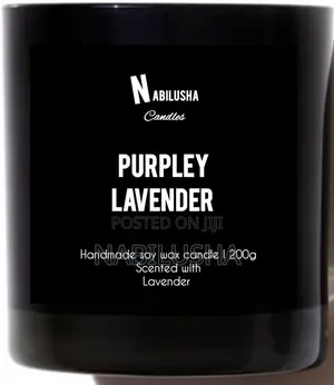 Purpley Lavender Scented Candle