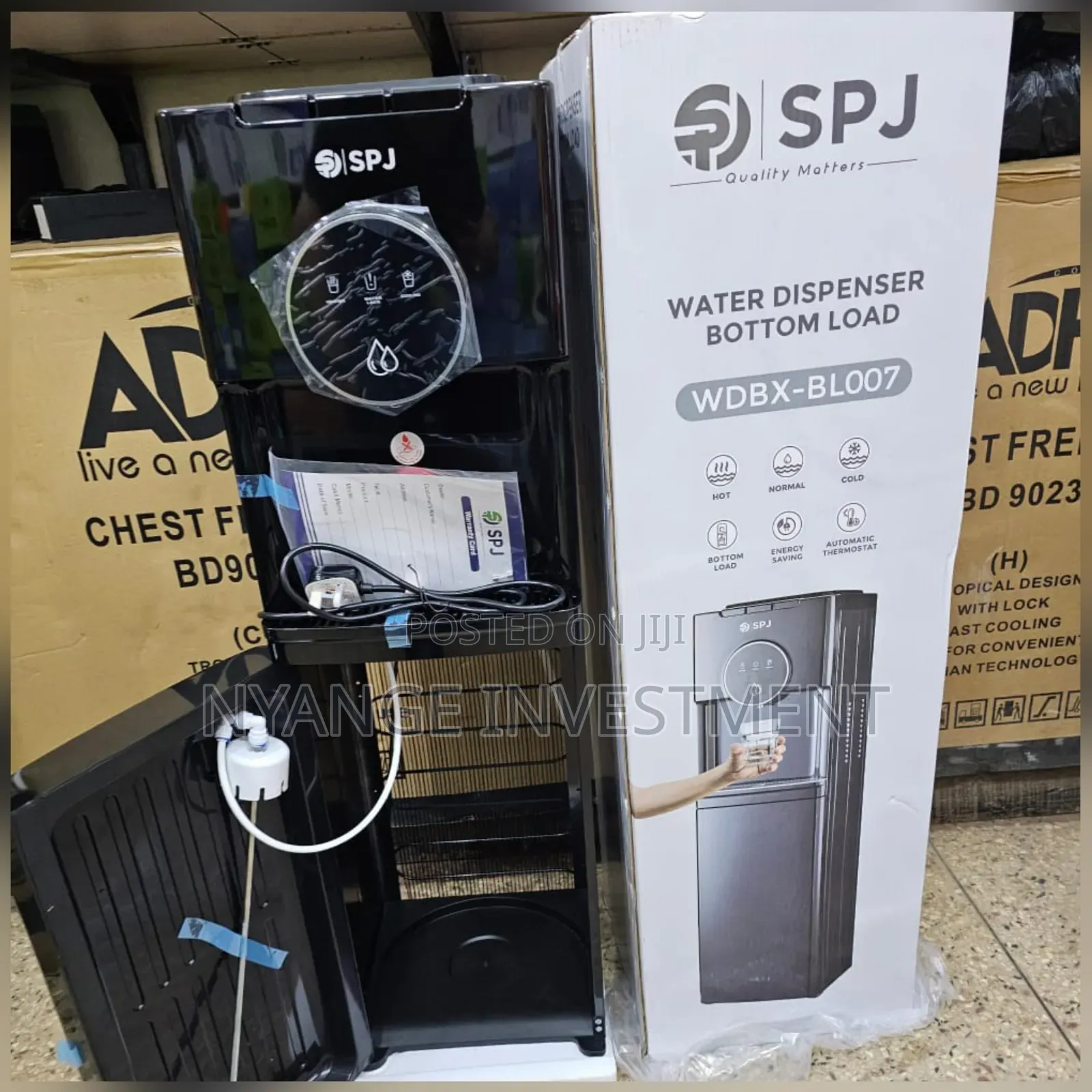 SPJ Bottom Load Water Dispenser (Model WDBX-BL007) Three Taps