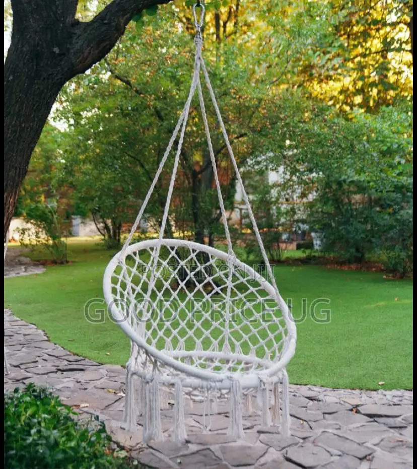 Bohemian-Style Macrame Hammock Swing Chair,