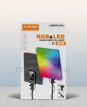 Plokama Live-P19 Pro Is an 80W RGB LED Panel Fill Light