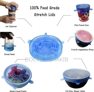 New 6 Super Stretch Silicon Lids