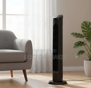 29-Inch Digiwave Branded Black Tower Fan