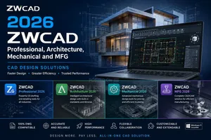 Zwcad Professional, Architecture, Mechanical and MFG 2026 | Cad Design
