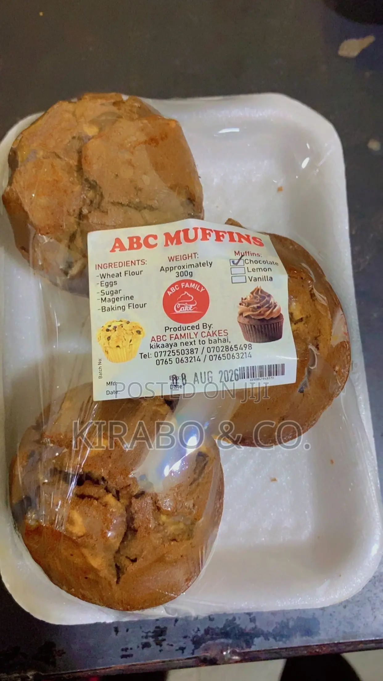 Muffins on a Plate