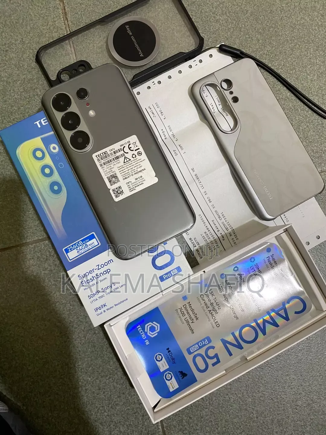 New Tecno Camon 50 Pro 256 GB Black