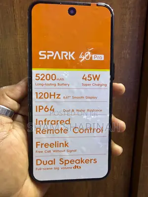 New Tecno Spark 40 256 GB Black