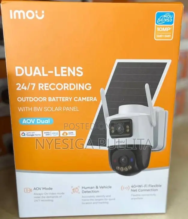 Imou Solar Powered Dual Lens Camera 10mega Pixels