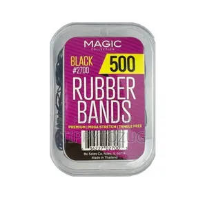 Elastic Hair Ties Rubber Bands Black