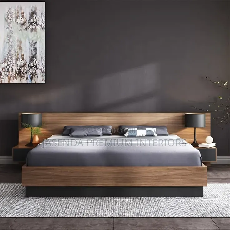 5x6 Wooden Bed Double Drawers | Solid Wood Bed Frame Free Install