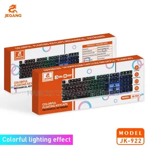 JEQANG JK-922 Colorful Floating Keycaps Mechanical Keyboard.