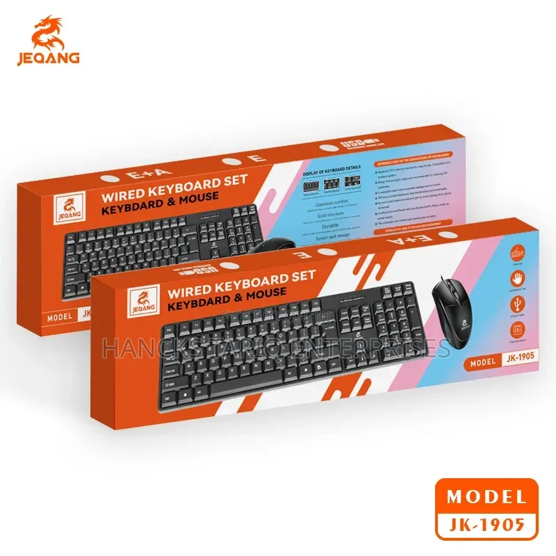 JEQANG JW-8100 2.4G Wireless Keyboard and Mouse Set.