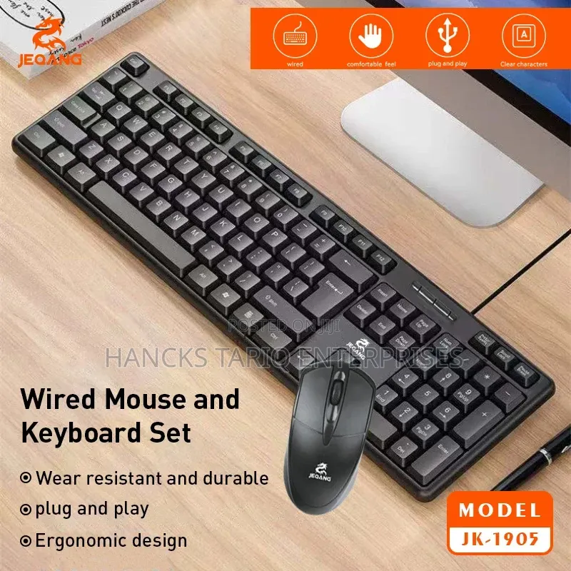 JEQANG JW-8100 2.4G Wireless Keyboard and Mouse Set.