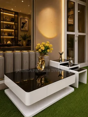Center Table With Storage Drawer | Wooden Coffee Table