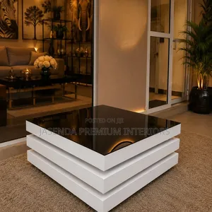 Wooden Center Table With Glass Top | Coffee Table Free Delivery