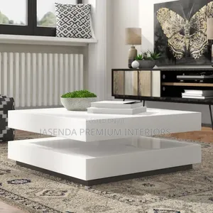 Minimalist Center Table White Gloss | Coffee Table Modern