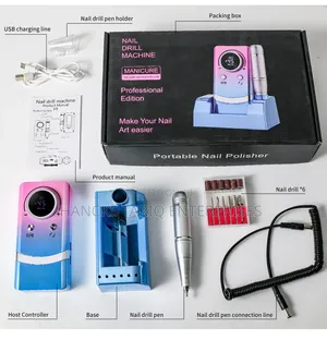 V8 Professional Edition Portable Nail Polisher (Nail Drill Machine).