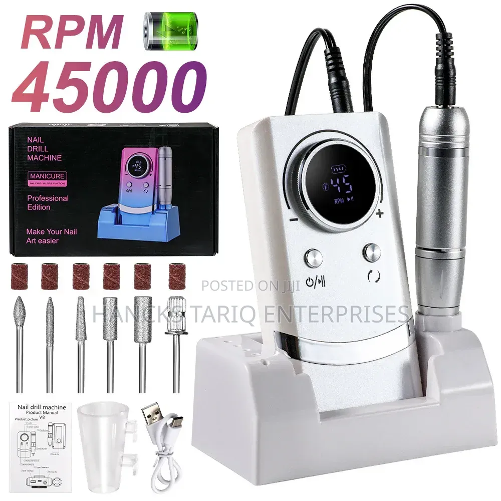 V8 Professional Edition Portable Nail Polisher (Nail Drill Machine).