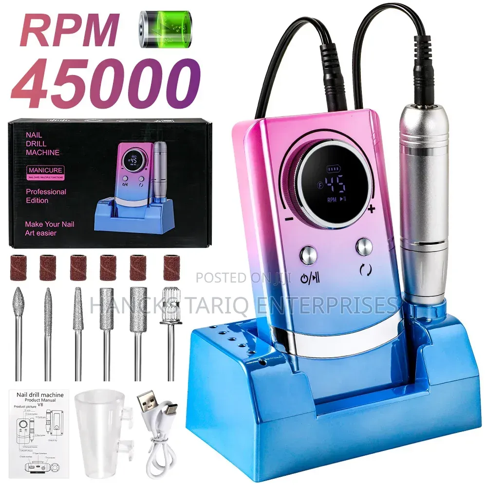 V8 Professional Edition Portable Nail Polisher (Nail Drill Machine).