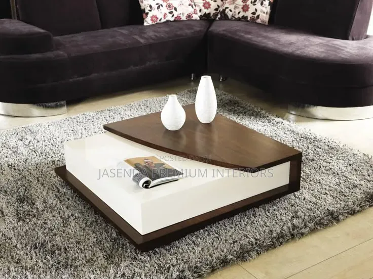 Executive Center Table Brown and White | Coffee Table