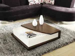 Executive Center Table Brown and White | Coffee Table