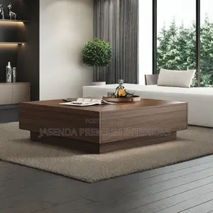 Center Table Walnut Brown | Coffee Table Storage