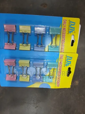 Colorful Metal Binder Clips Used for Organizing Documents
