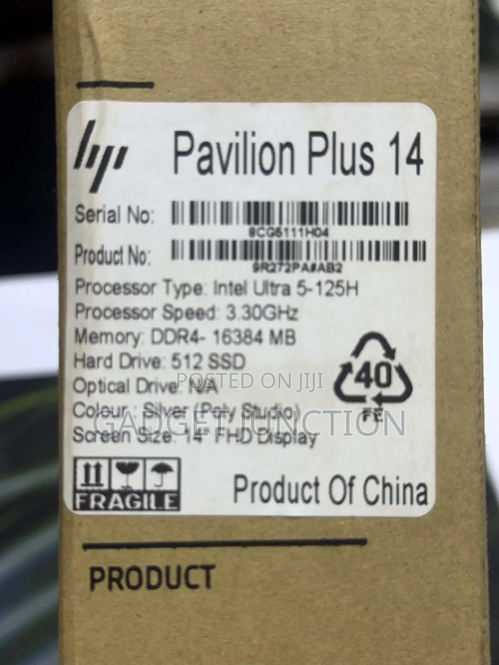 New Laptop HP Pavilion 14 16GB Intel Core Ultra 5 SSD 512GB