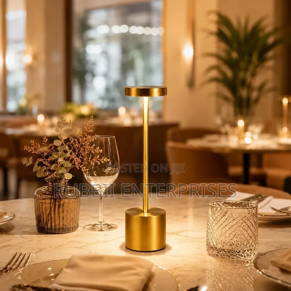Rechargeable LED Table Lamp ~ Gold
