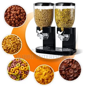 Black Double Food Dispenser