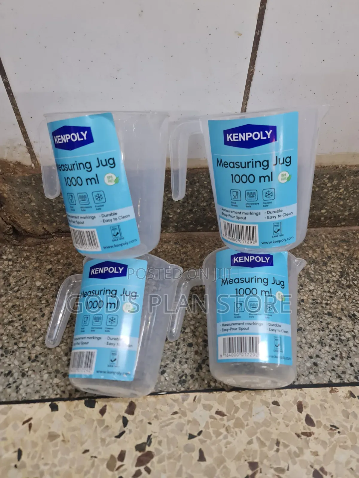 Metered Plastic Measuring Jug 1000mls
