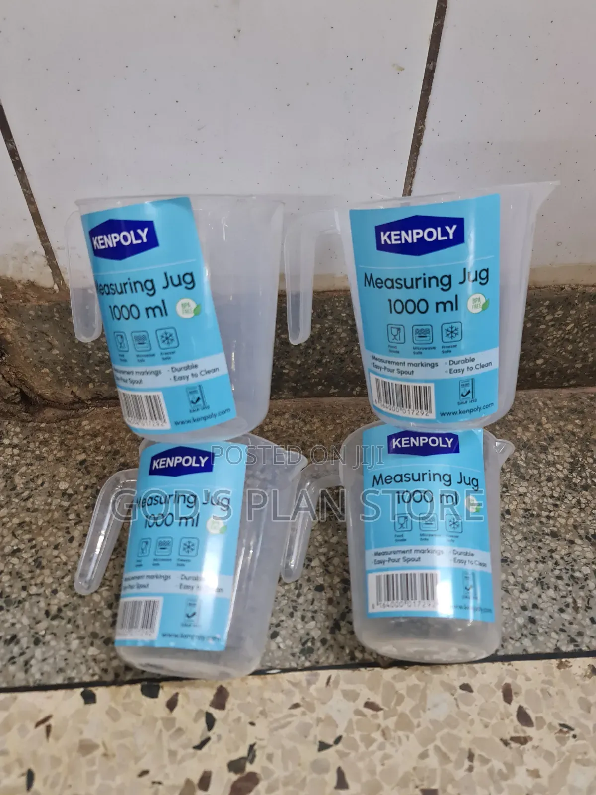 Metered Plastic Measuring Jug 1000mls