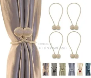 1 Pair Curtain Straps Strong Magnetic Holder Buckle Hooks for Home