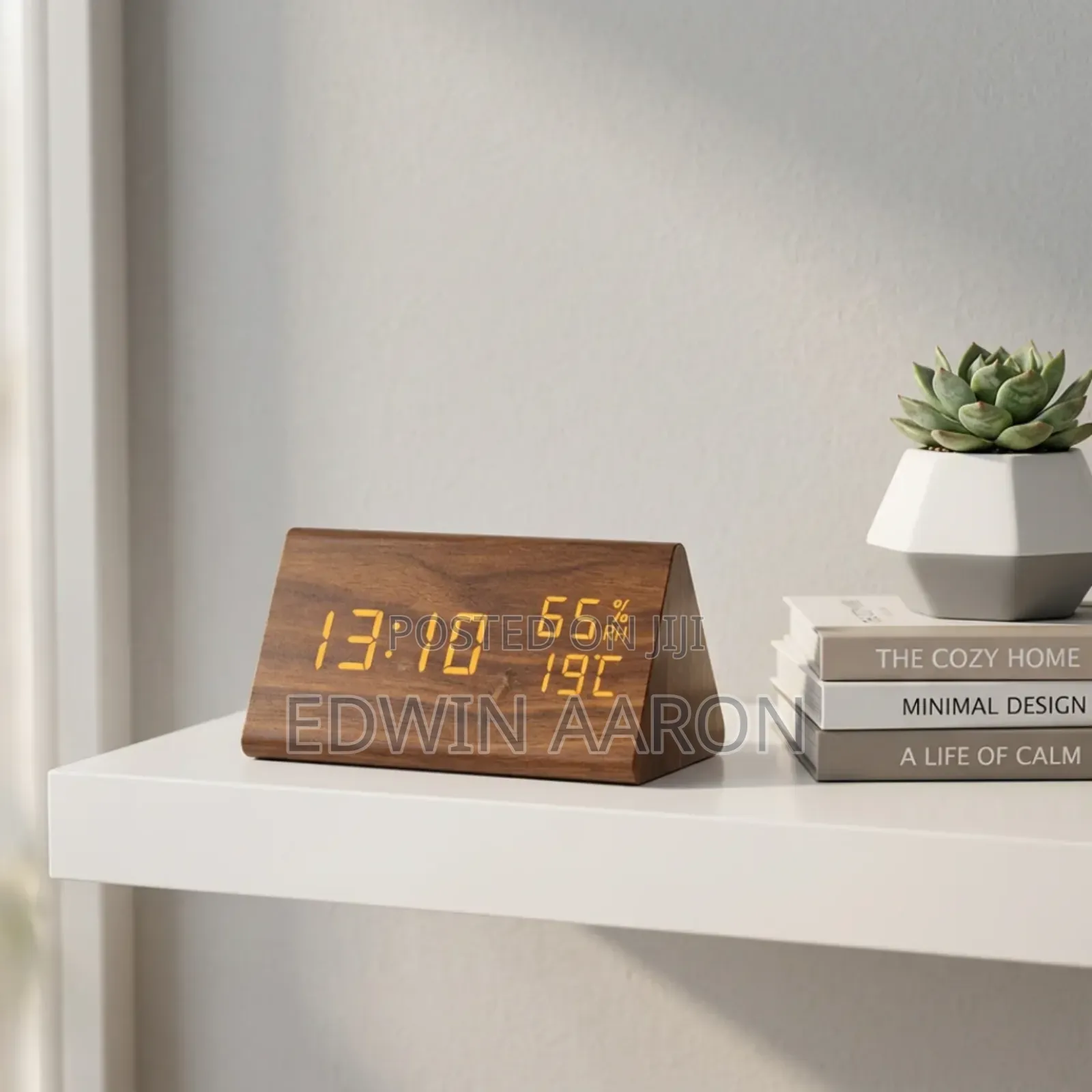 Wooden Mini Digital Alarm Clock