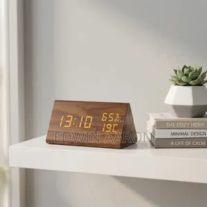 Wooden Mini Digital Alarm Clock