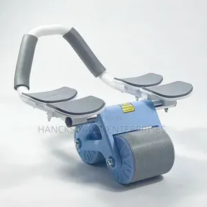 Ab Roller Wheel With Knee Pads and a Support Handle