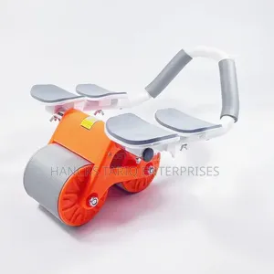 Ab Roller Wheel With Knee Pads and a Support Handle