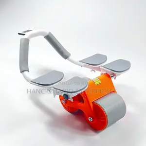 Ab Roller Wheel With Knee Pads and a Support Handle