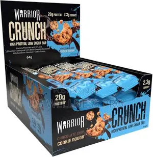 Warrior Crunch Protein Bars High Protein Low Sugar Calorie 12 Pieces