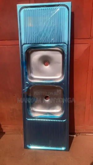 Double Bowl and Single Tray Sink