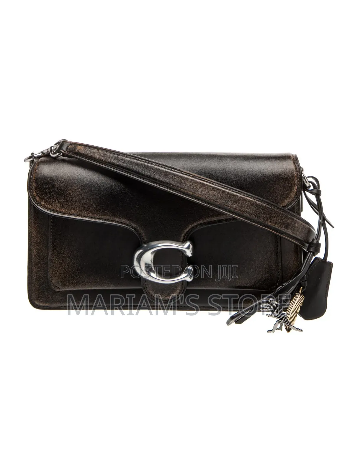 Weathered-Look Soulder Bag