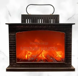Simulated LED Fireplace Lantern